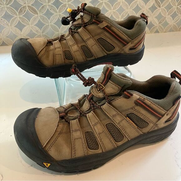 Keen Flint Hiking Shoes Men's 6 US Brown Tan Waterproof Leather Trail 39 EUR - Picture 2 of 12